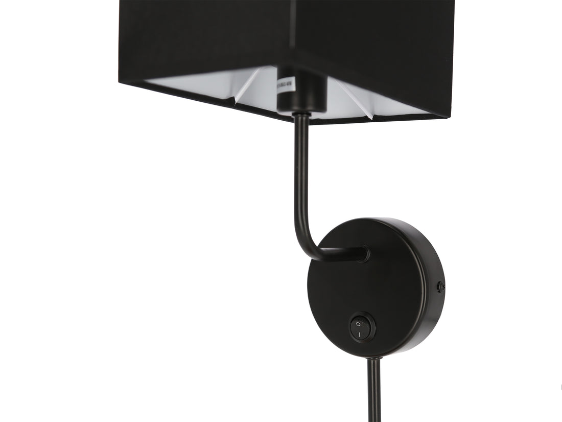 Applique murale Acier Tissu Bois Noir · Keto · photo 2