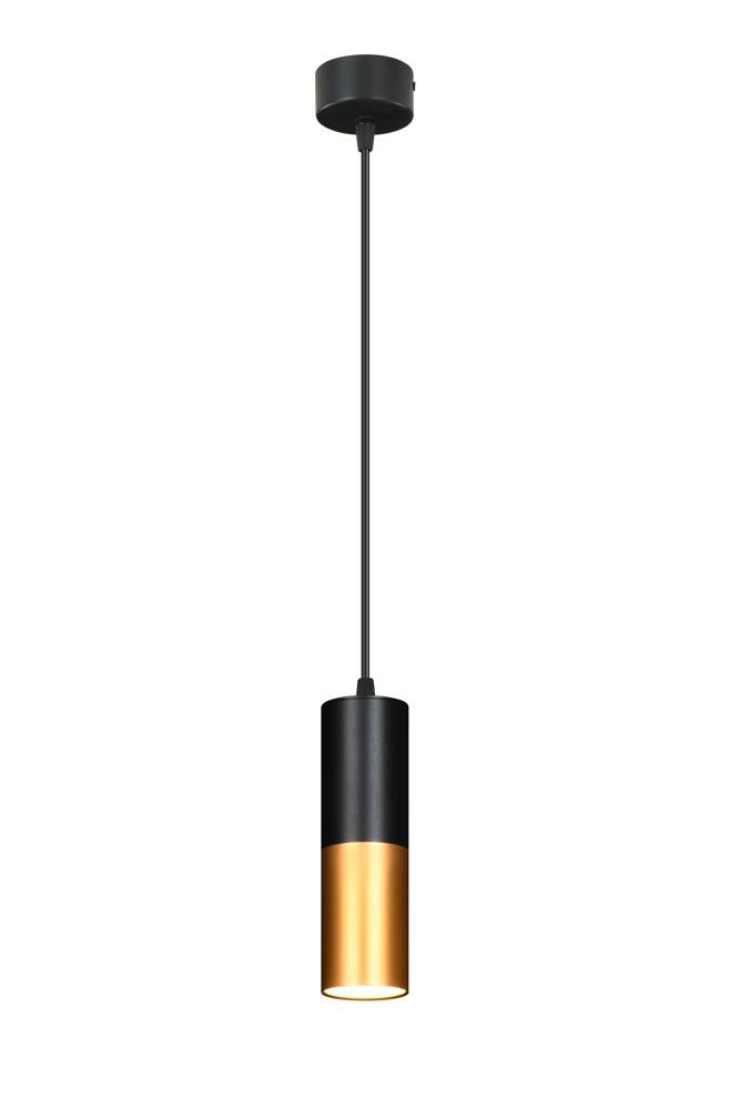 Suspension Acier Noir GU10