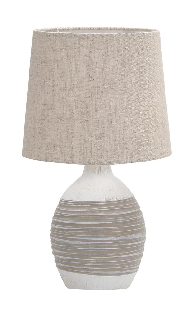 Lampe à poser Tissu Céramique Beige · Ambon