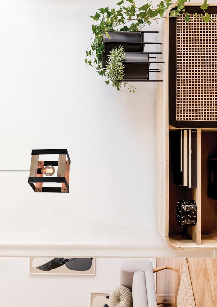 Suspension Acier Bois E14 · Varna · photo 3