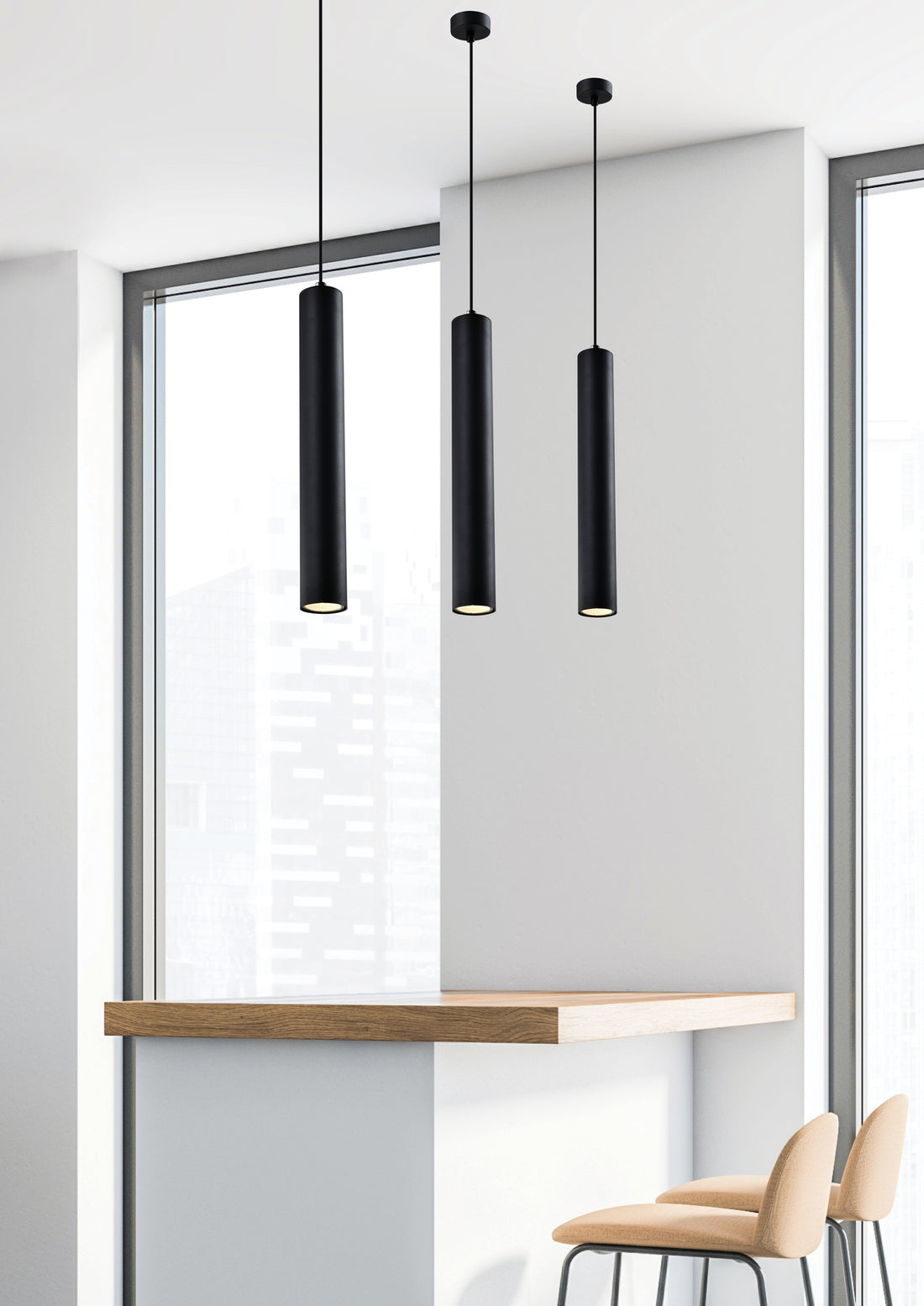 Suspension Acier GU10 · Tubo · photo 2