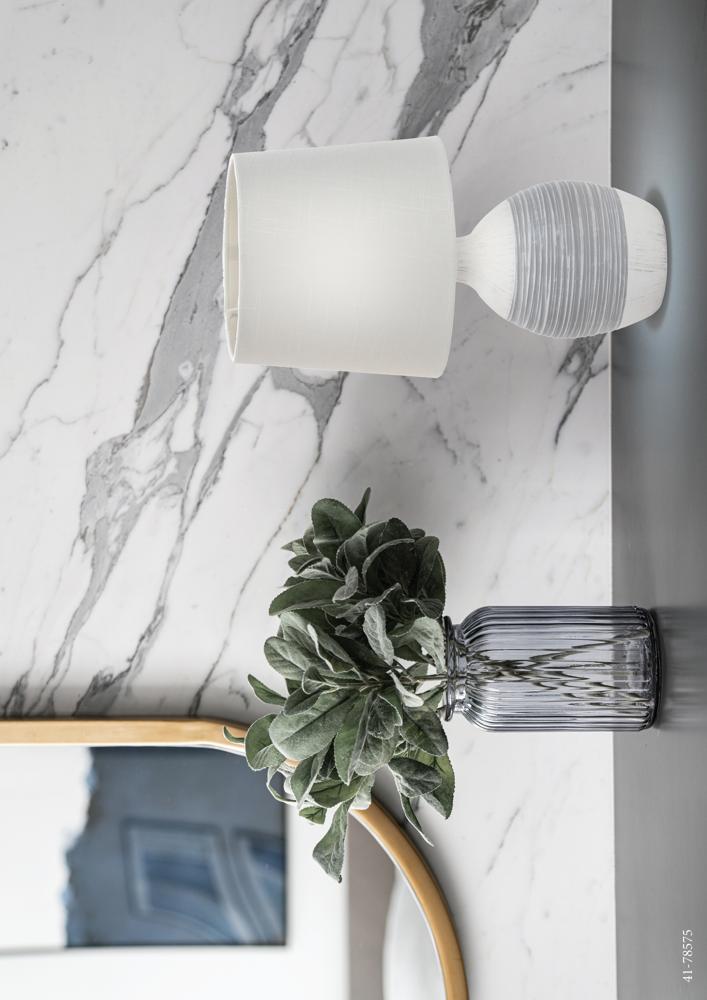 Lampe à poser Tissu Céramique Blanc · Ambon · photo 3