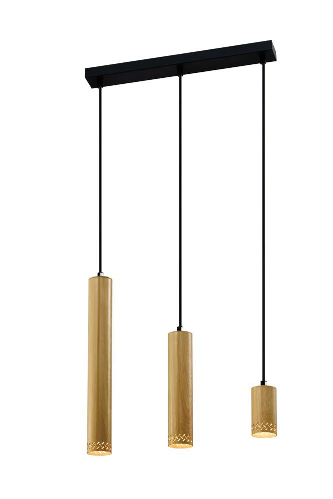 Suspension 3 Lampes Acier GU10 · Tubo