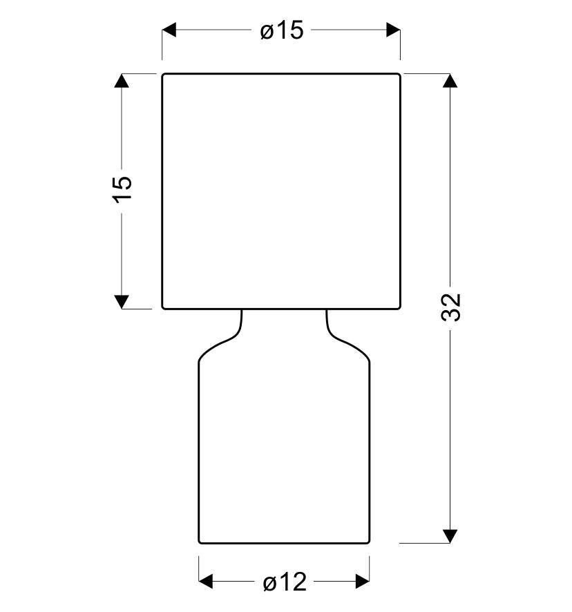 Lampe à poser Tissu Céramique Blanc · Iner · photo 5
