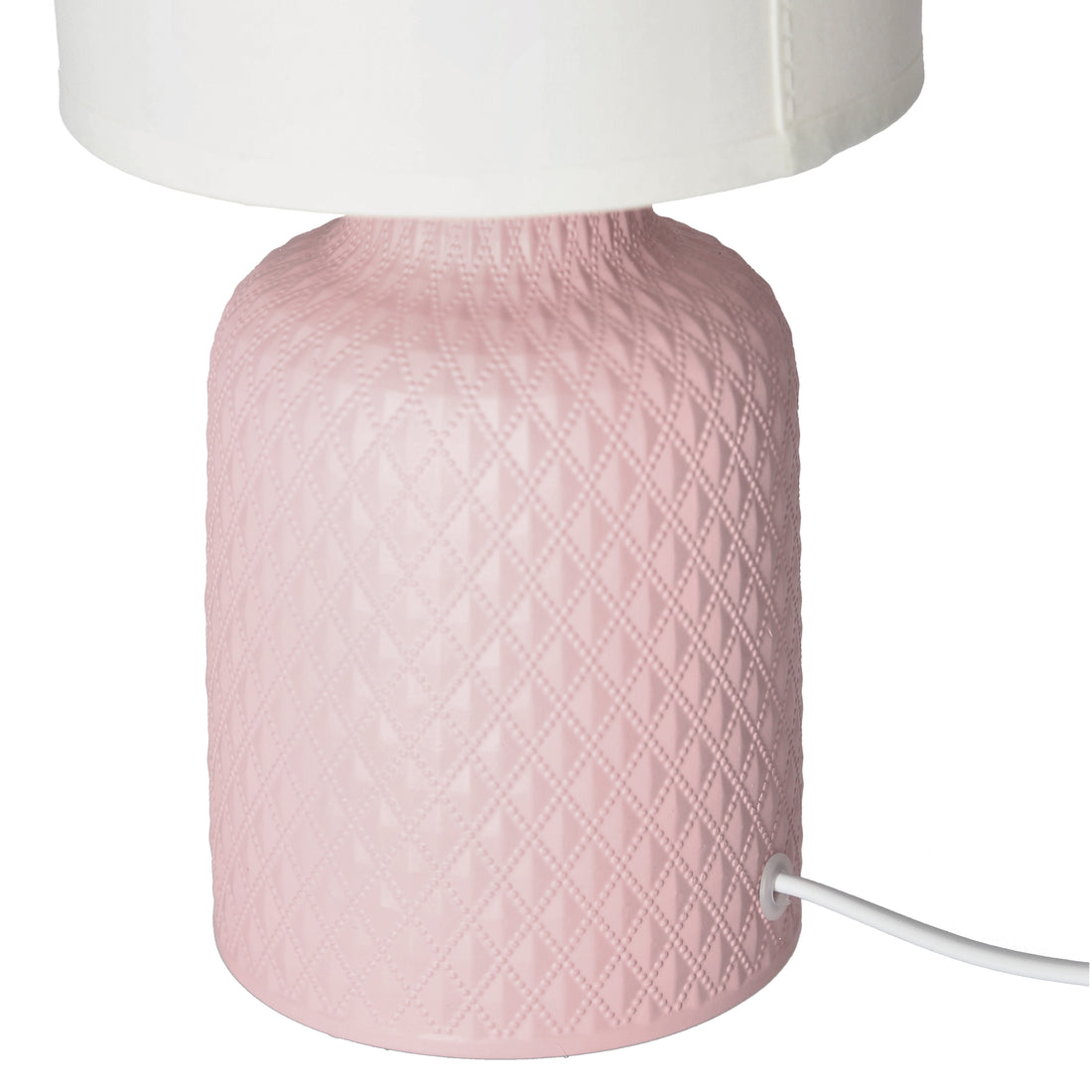 Lampe à poser Tissu Céramique Rose · Iner · photo 4