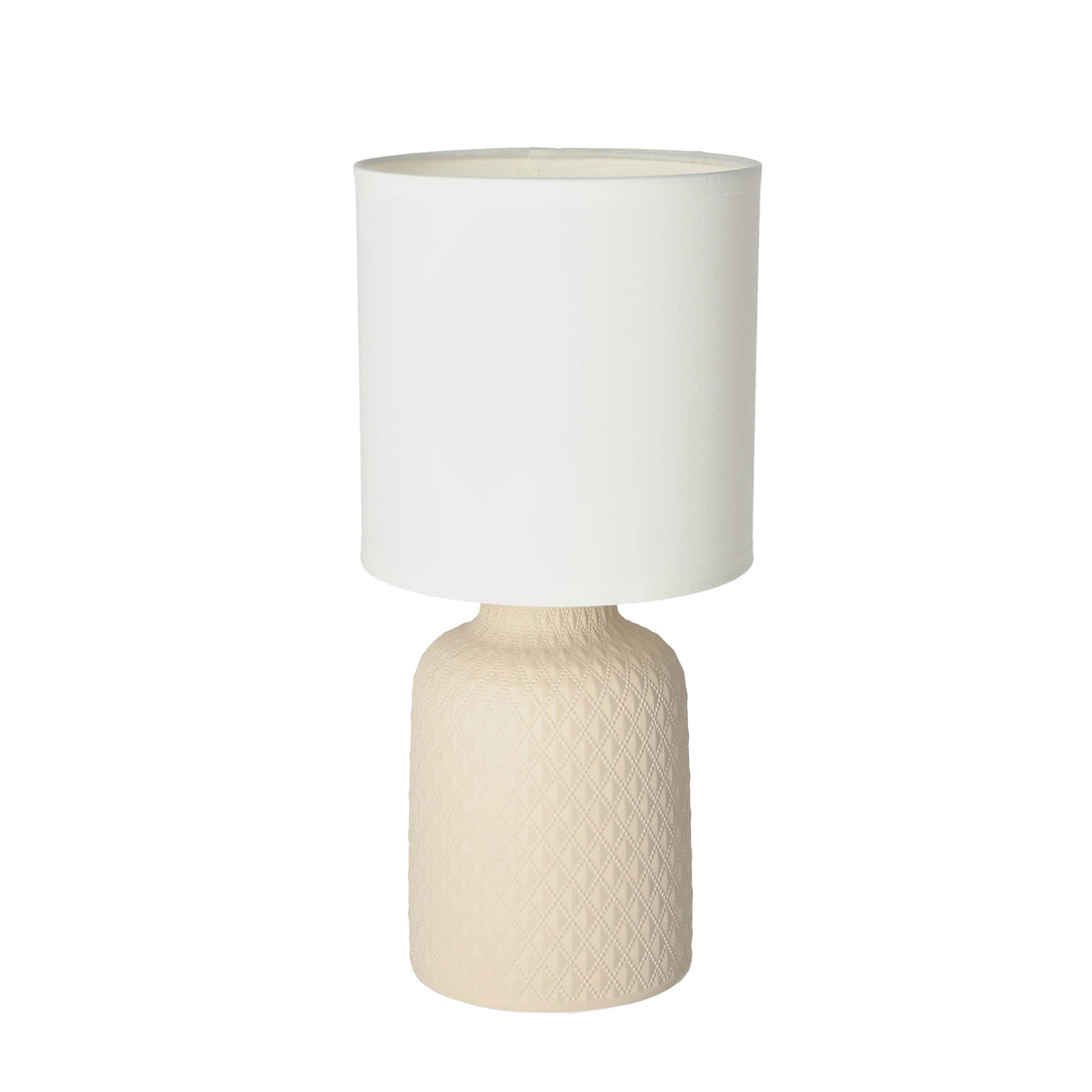 Lampe à poser Tissu Céramique Beige · Iner · photo 3
