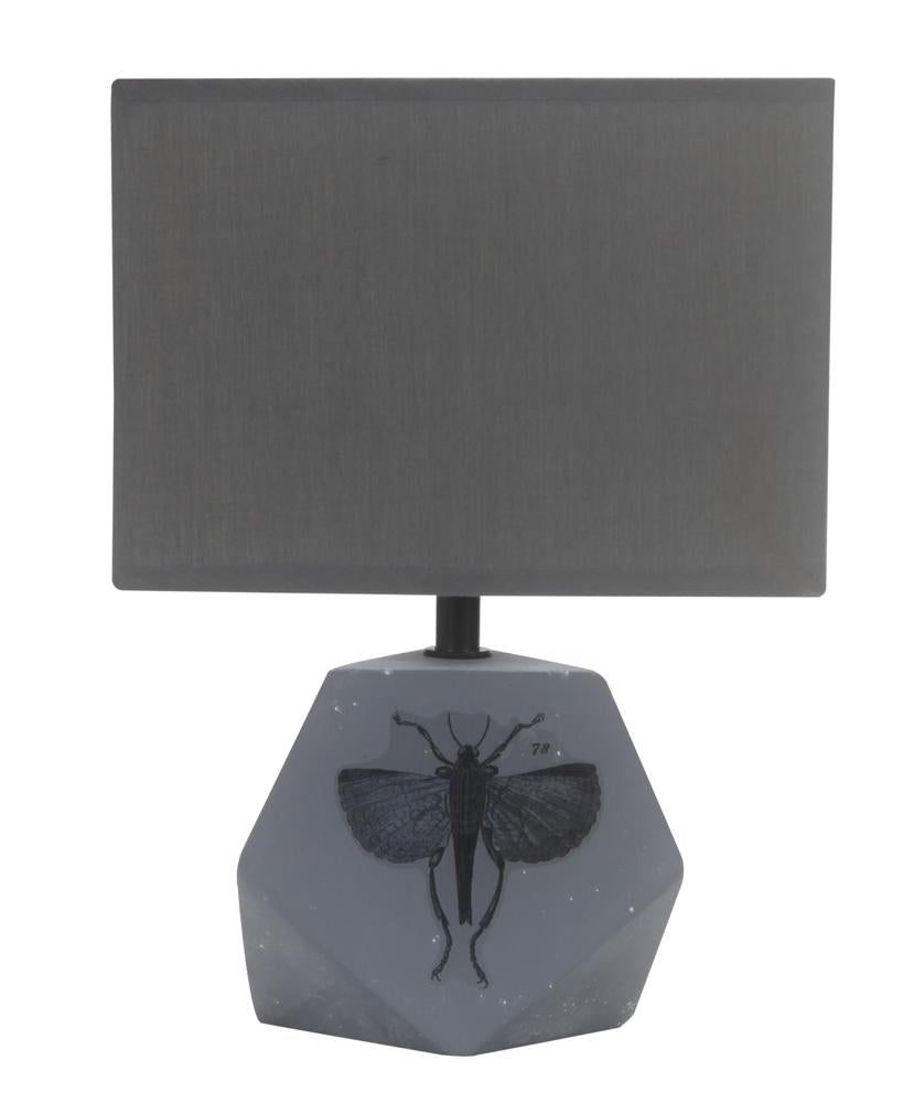 Lampe à poser Tissu Gris E14 · Animi