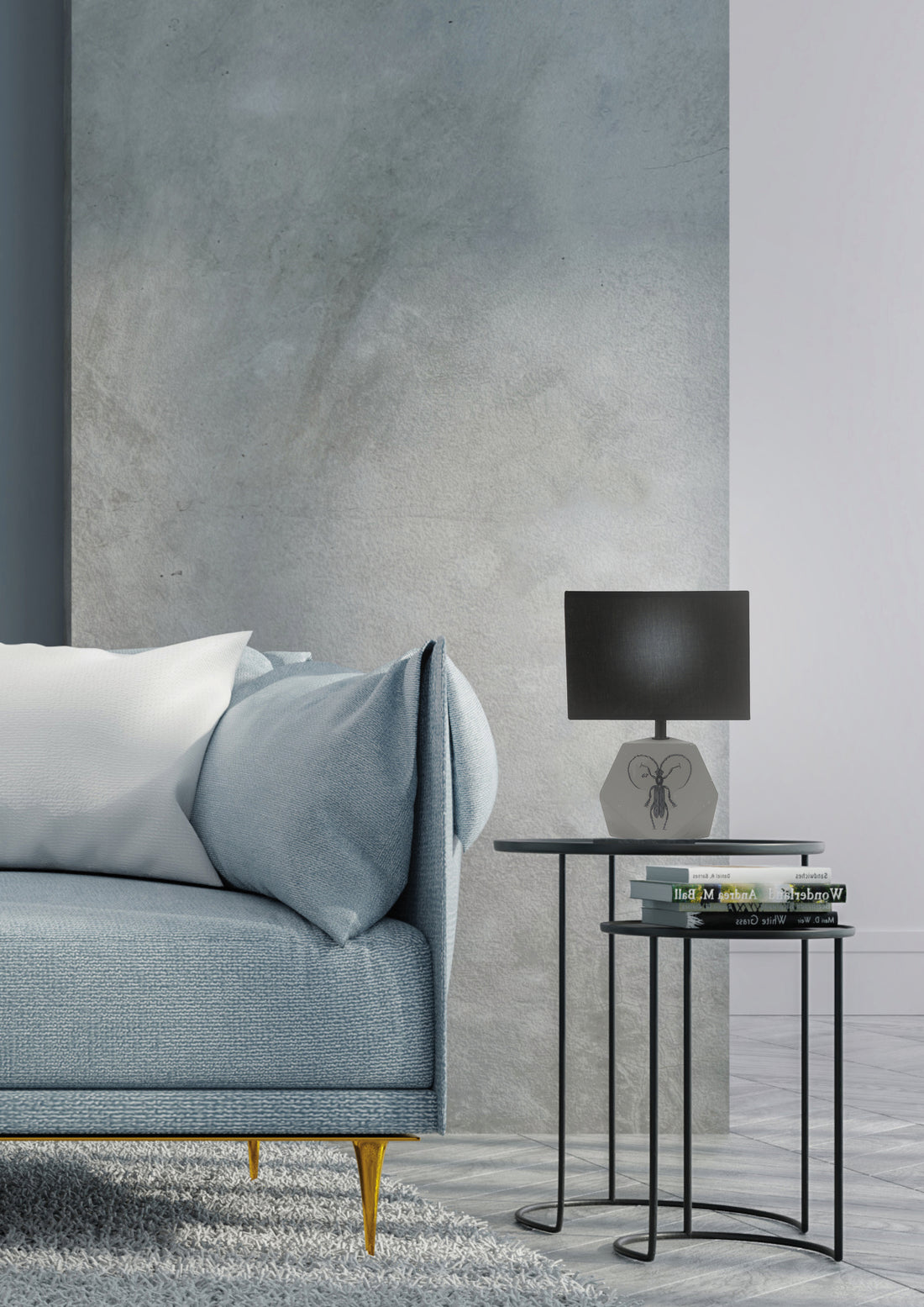 Lampe à poser Tissu Beige E14 · Animi · photo 2