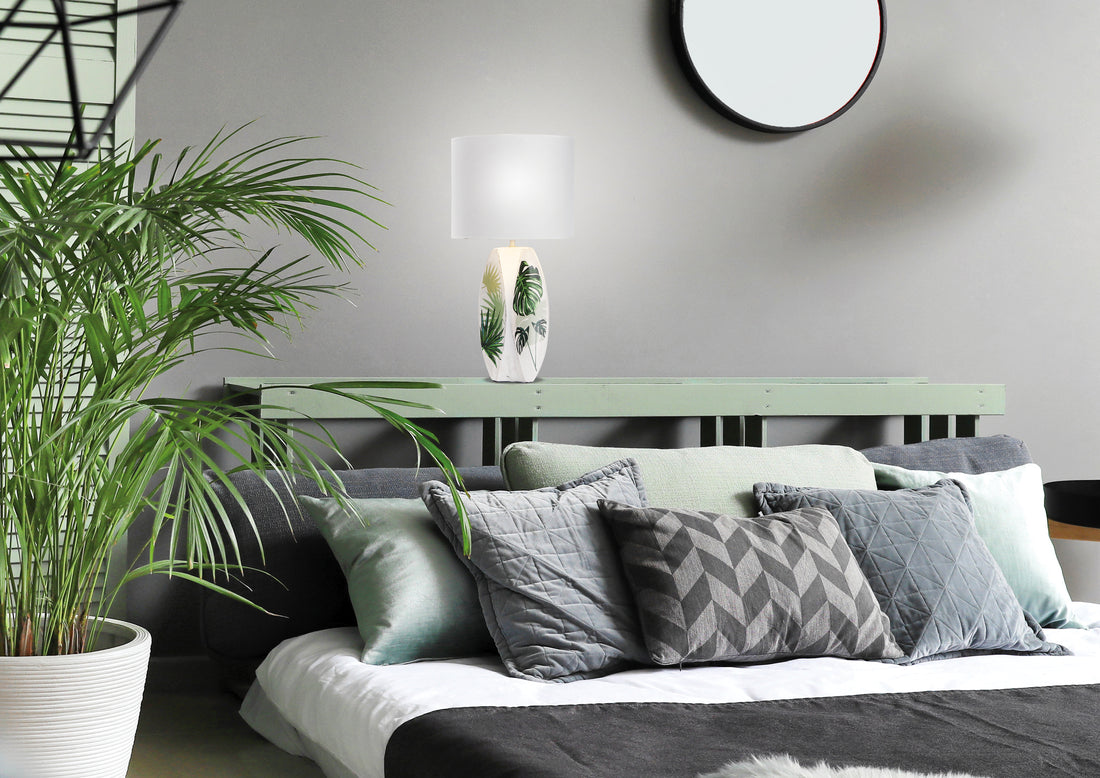 Lampe à poser Tissu Céramique E27 · Palma · photo 2