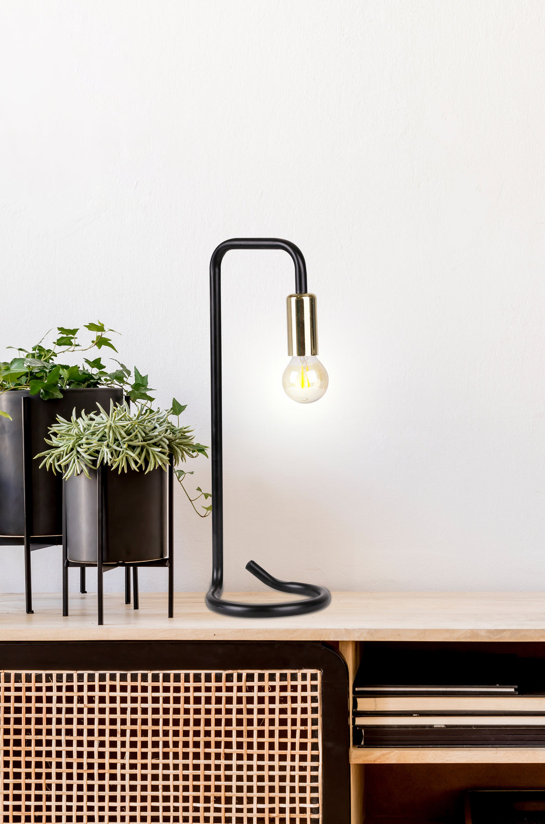 Lampe à poser Acier Noir et Doré · Hera · photo 2