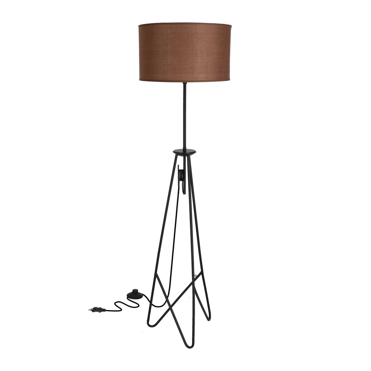 Lampadaire Métal Tissu E27 · Float