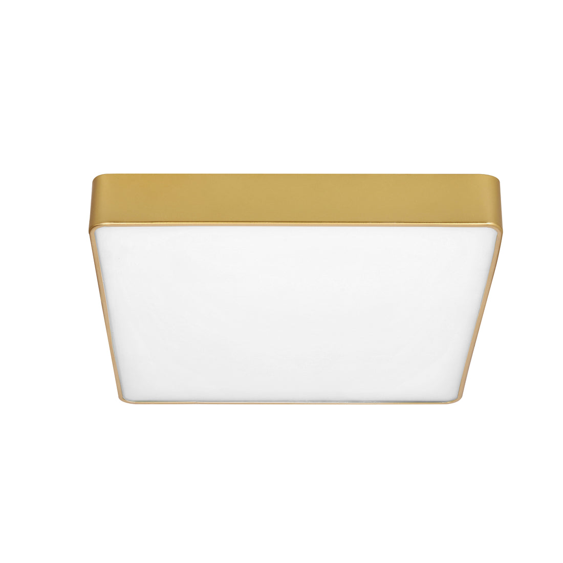 Plafonnier LED Acier Verre Laiton · Quattro