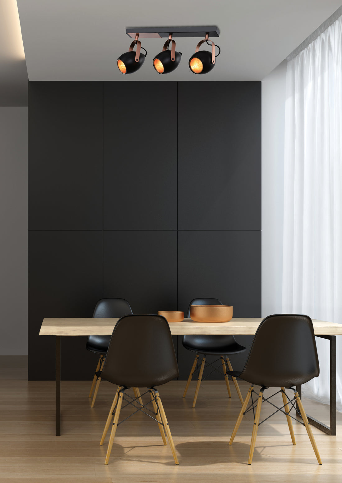 Plafonnier 3 Lampes Acier E14 · Anica · photo 2