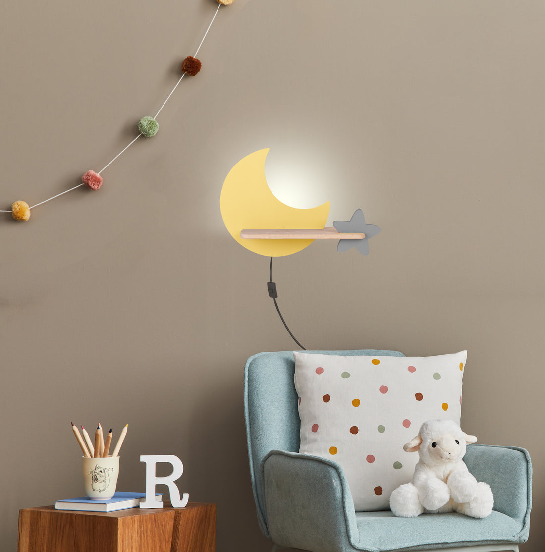 Applique murale LED Bois · Moon · photo 3