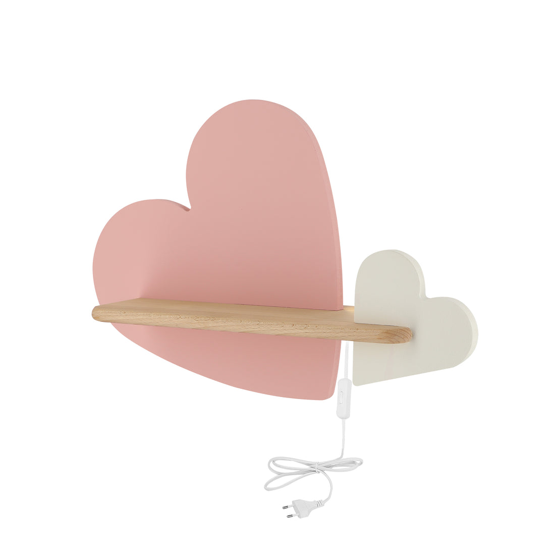 Applique murale LED Bois Rose Blanc · Heart · photo 3