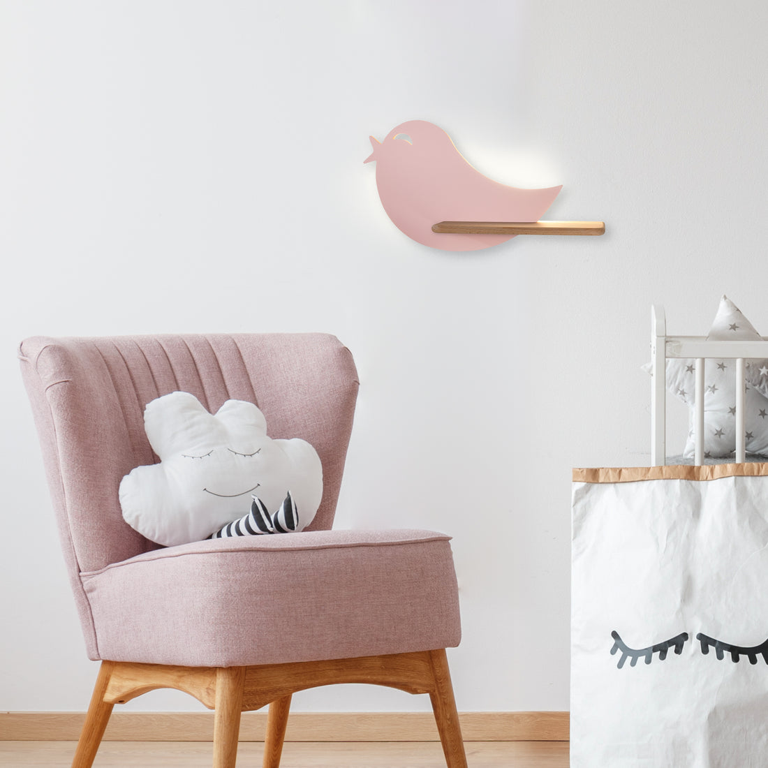 Applique murale LED Bois Rose · Bird · photo 2