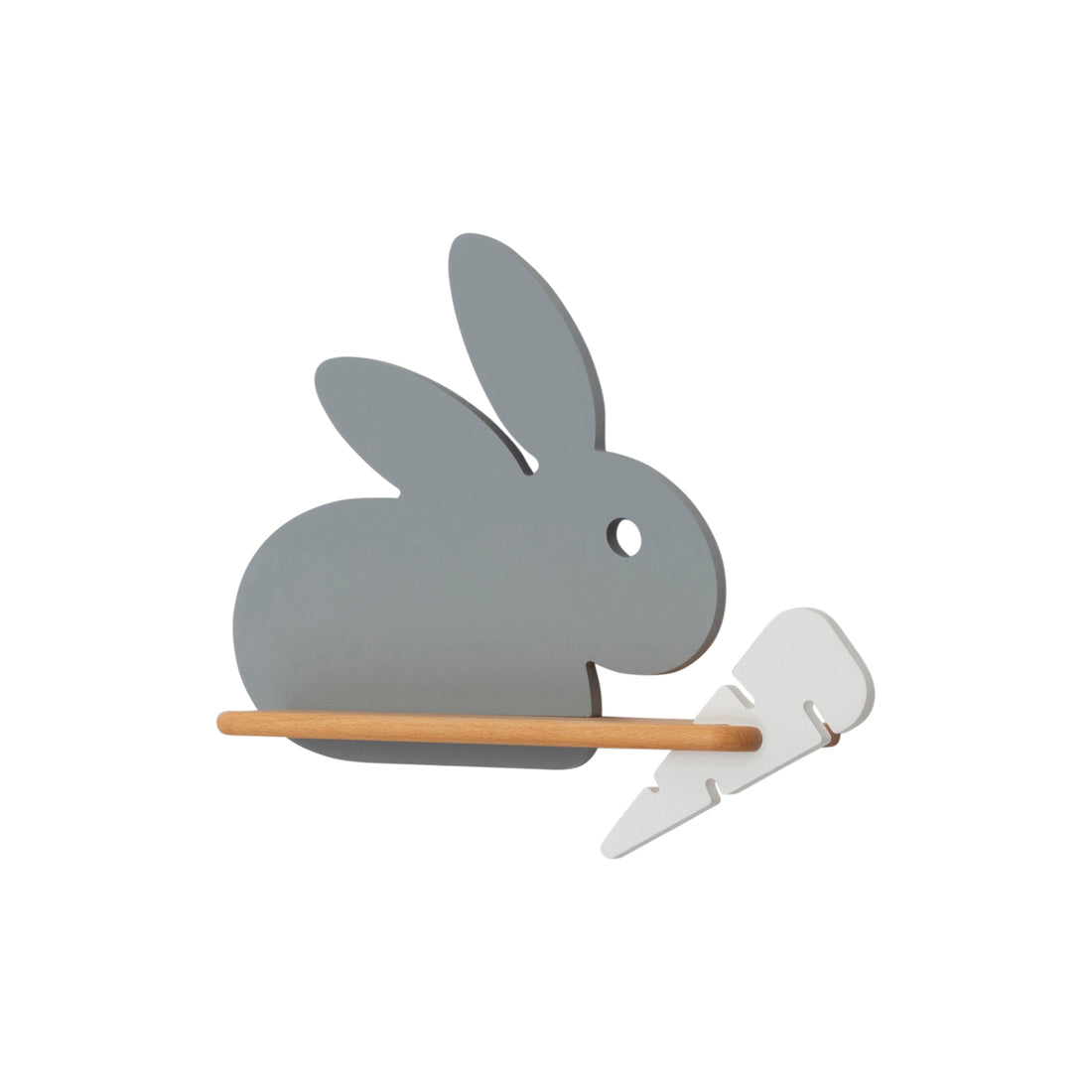 Applique murale LED Bois Gris · Rabit