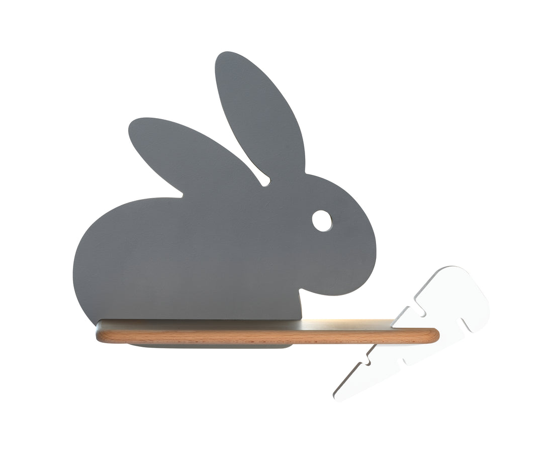 Applique murale LED Bois Gris · Rabit · photo 3