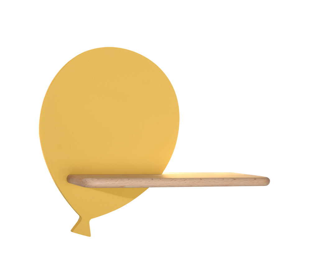 Applique murale LED Bois Jaune · Baloon