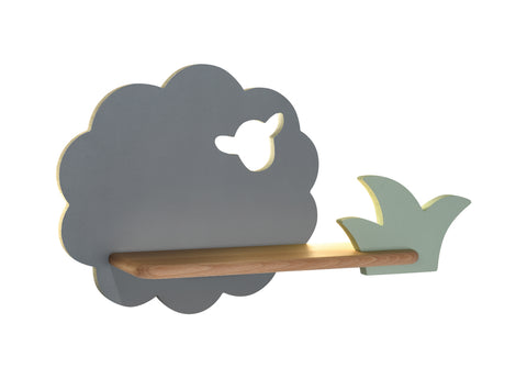 Applique murale LED Bois Gris · Sheep