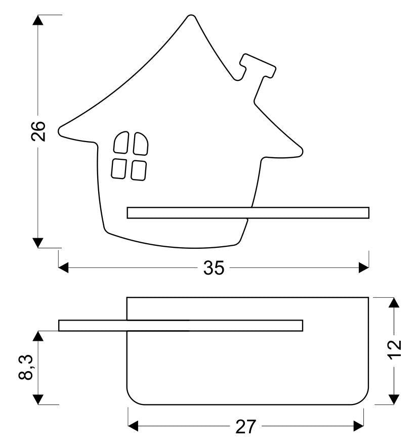 Applique murale LED Bois · House · photo 5