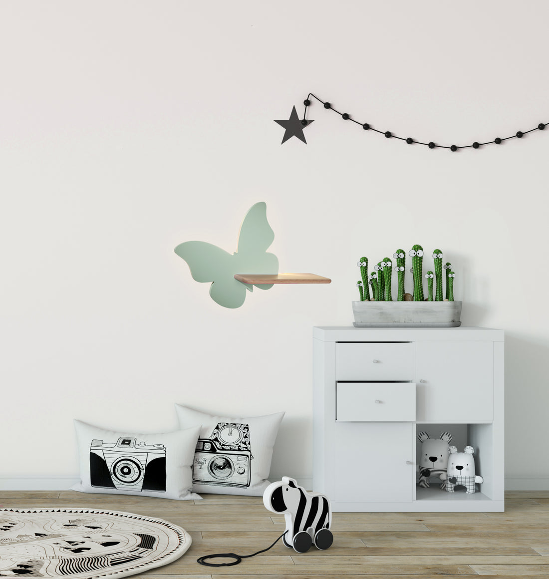 Applique murale LED Bois Vert · Butterfly · photo 4