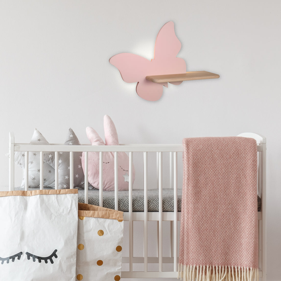 Applique murale LED Bois Rose · Butterfly · photo 2
