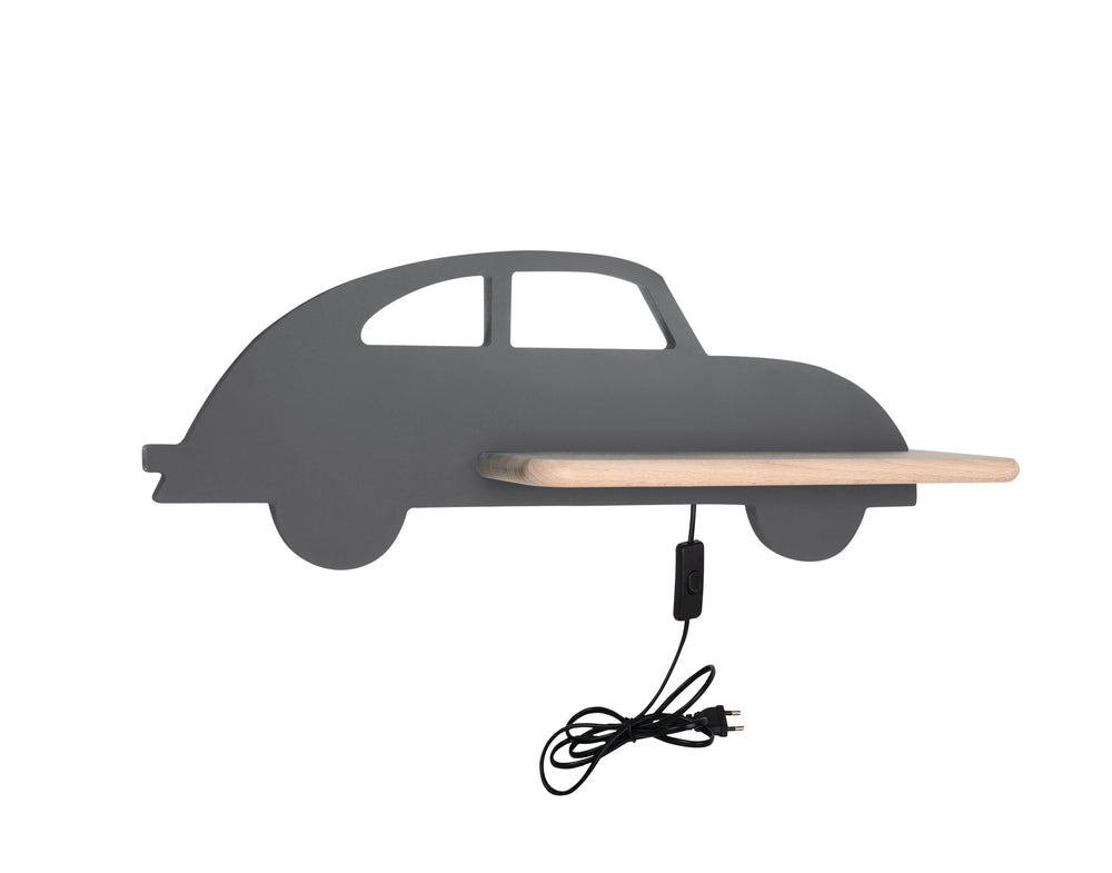 Applique murale LED Bois Gris · Car