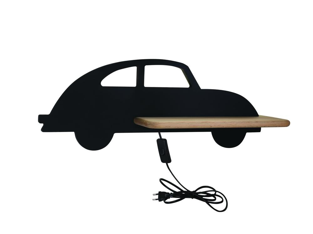 Applique murale LED Bois Noir · Car