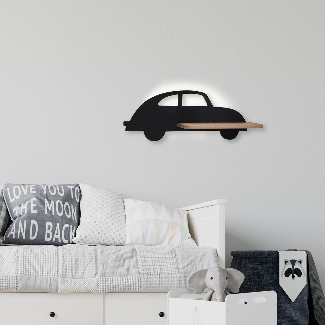 Applique murale LED Bois Noir · Car · photo 2