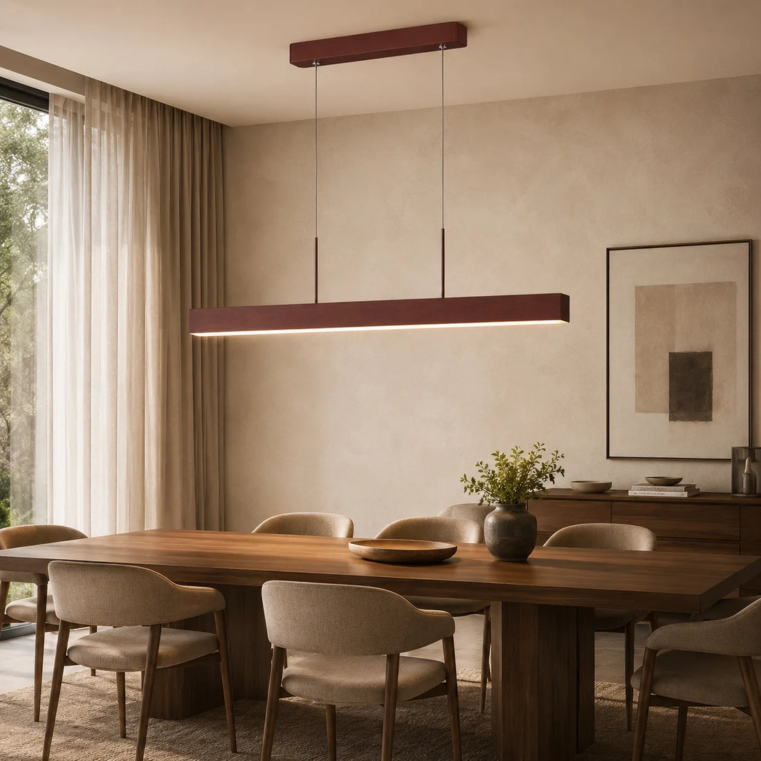 Suspension Linéaire LED Métal Bronze · Bromo · photo 3