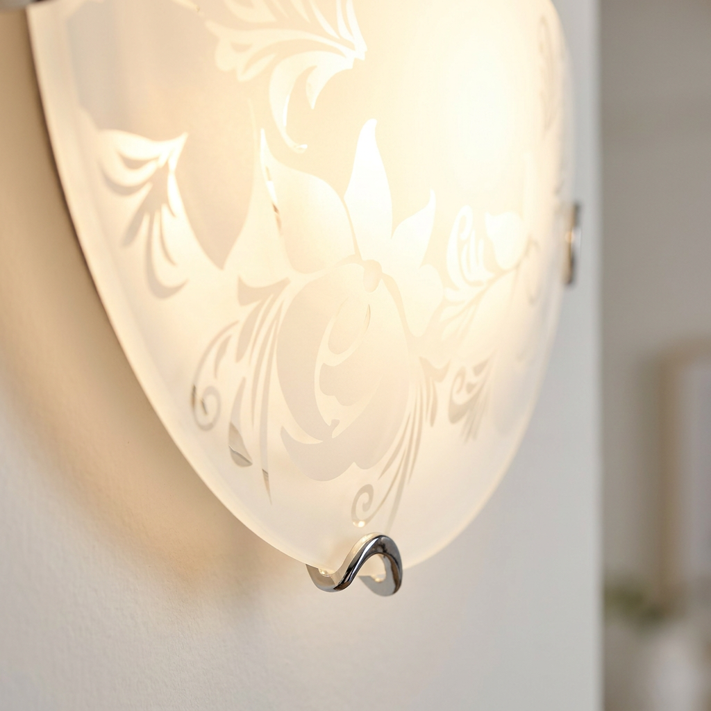 Applique Murale Acier Verre E27 | Beris