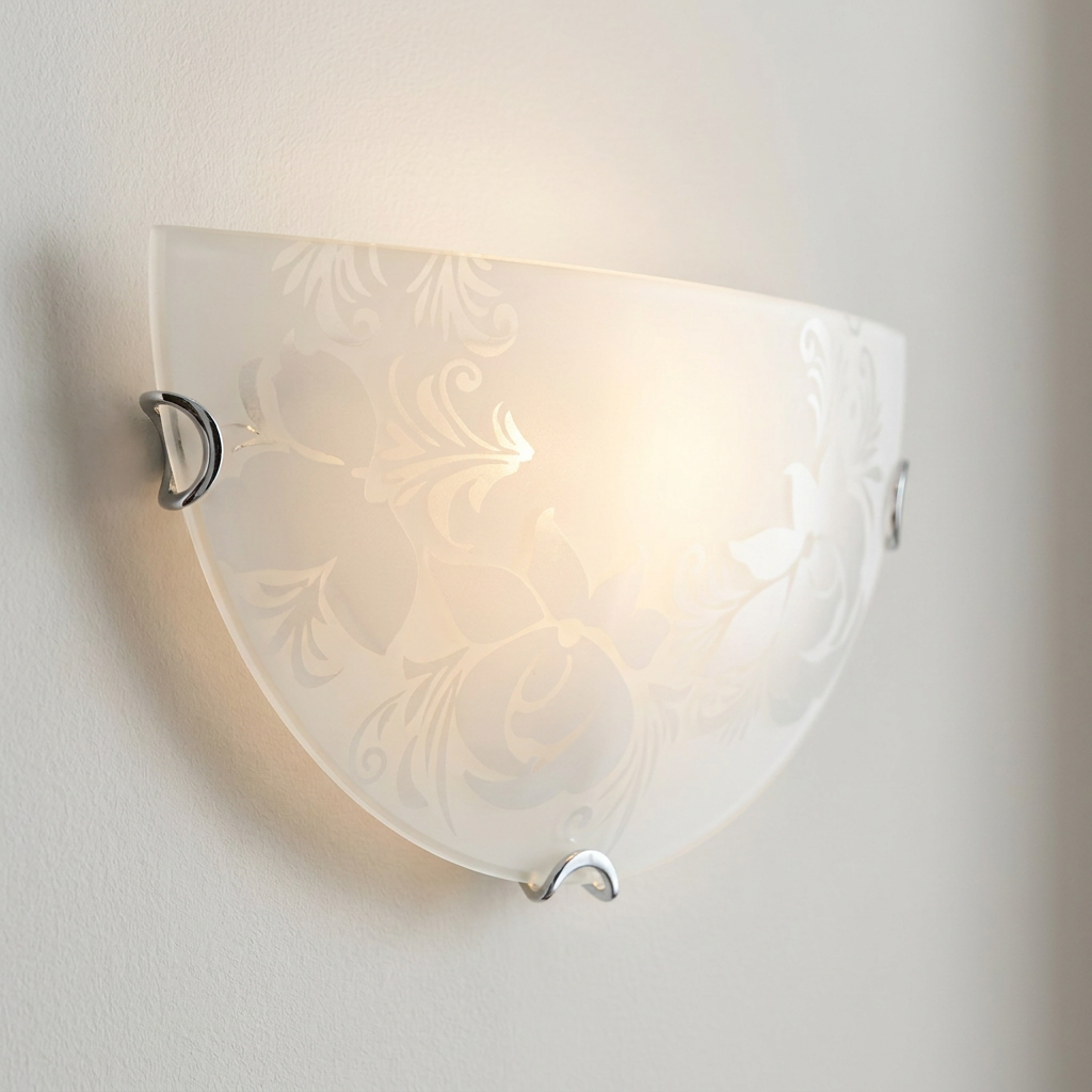 Applique Murale Acier Verre E27 | Beris