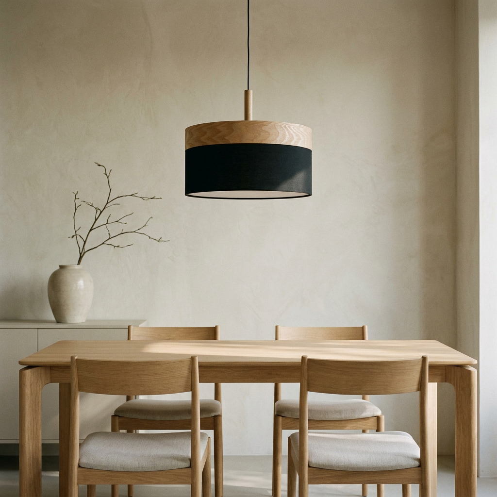 Suspension Noir E27