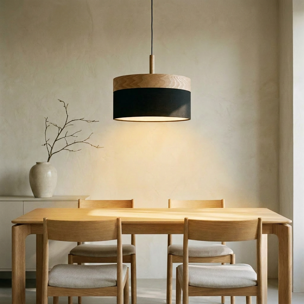 Suspension Noir E27