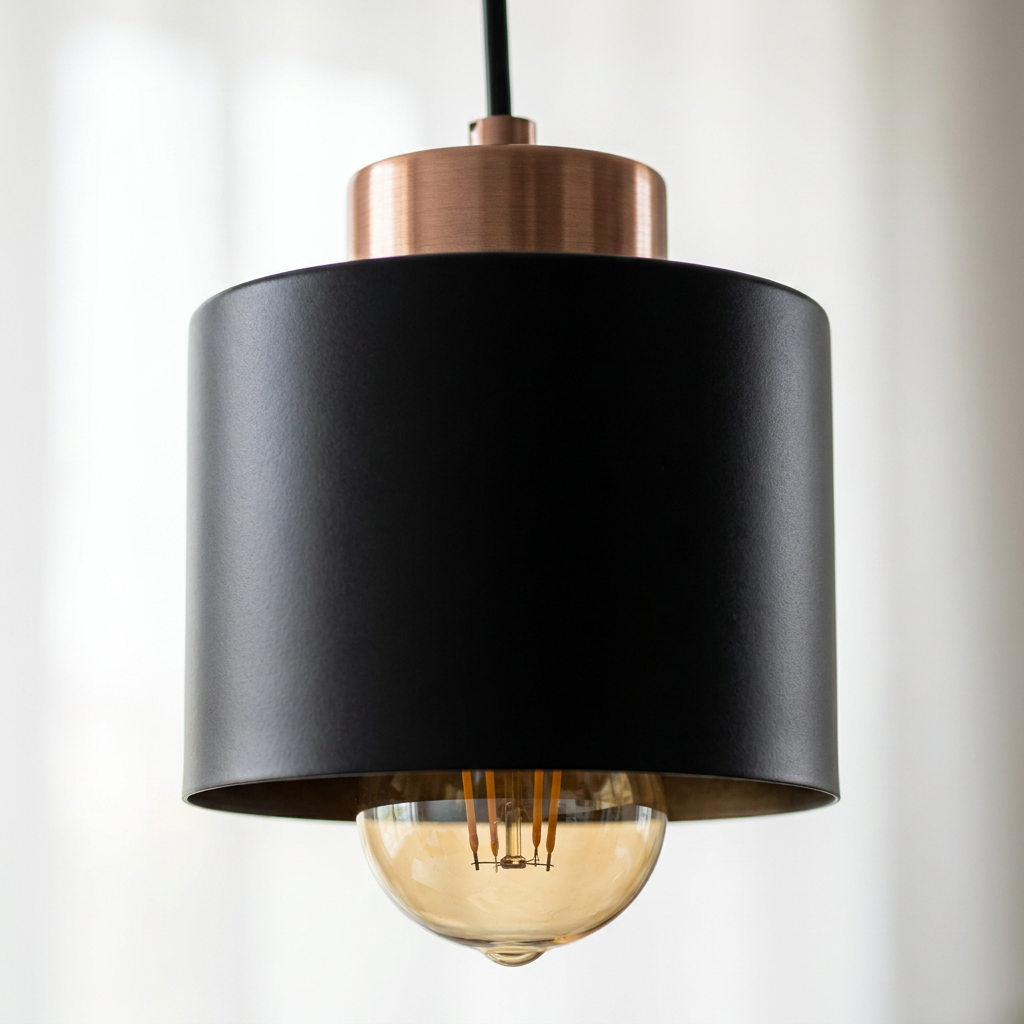Suspension 3 Lampes Acier Noir | Olena