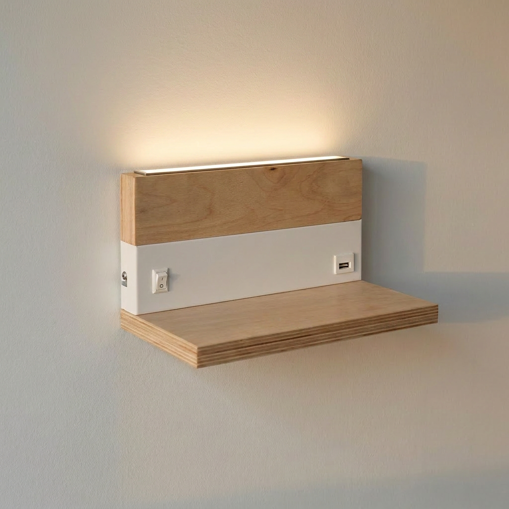 Applique murale 2 Lampes LED Anet — allumée en situation