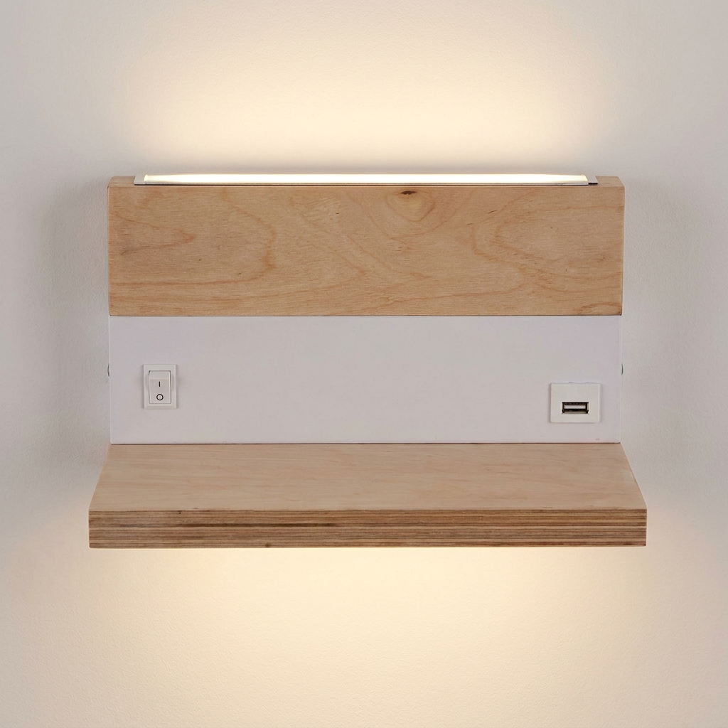Applique murale 2 Lampes LED Anet — gros plan