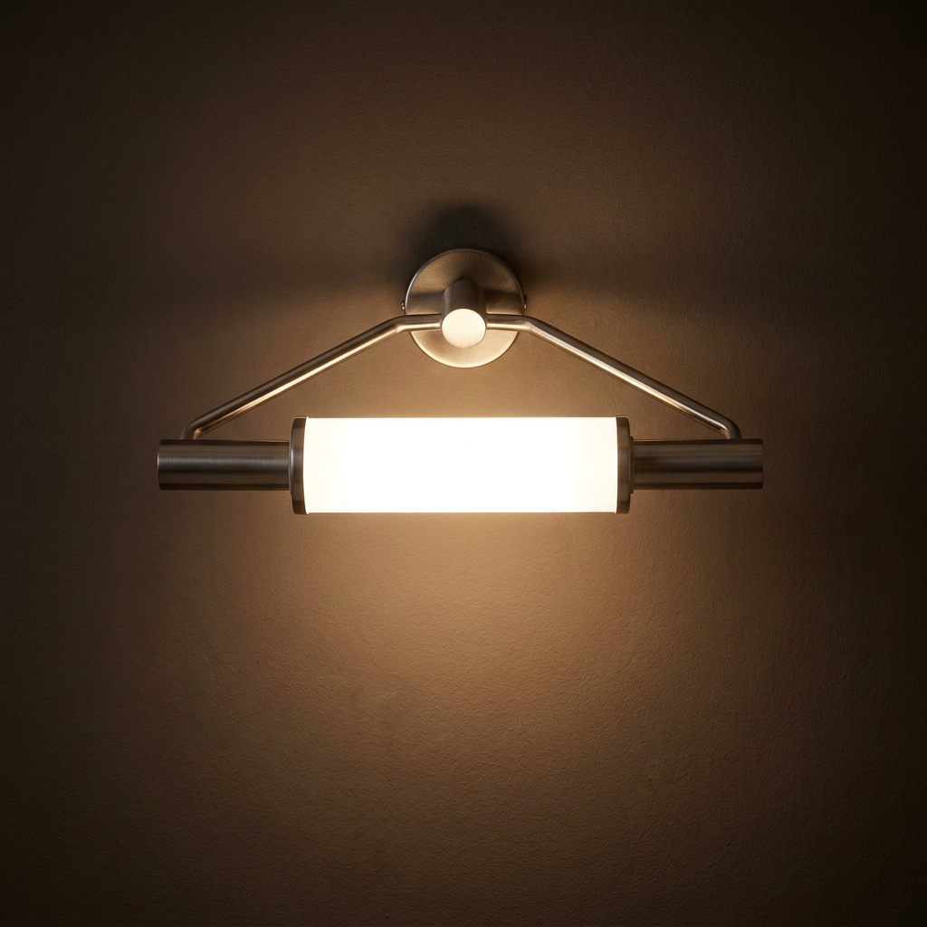 Applique murale 2 Lampes Acier Verre Satiné | Major — ambiance tamisee