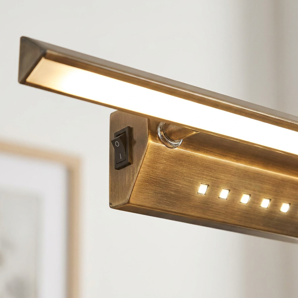 Applique murale 2 Lampes LED Acier Satiné | Forte — detail de la lumiere