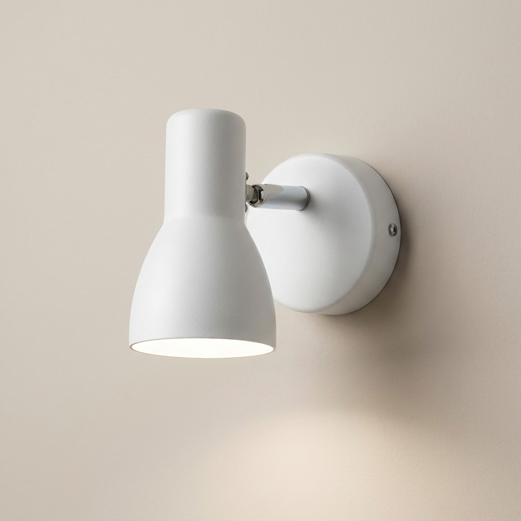 Applique murale Acier Blanc E14 | Picardo — gros plan