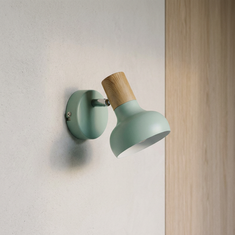 Applique murale Acier Blanc E14 | Puerto — eteinte en situation