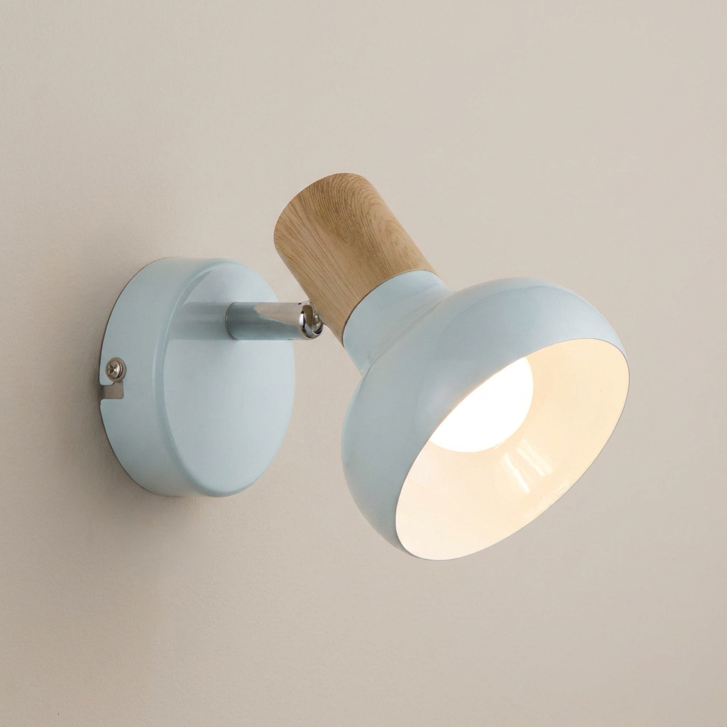 Applique murale Acier Blanc E14 | Puerto — gros plan