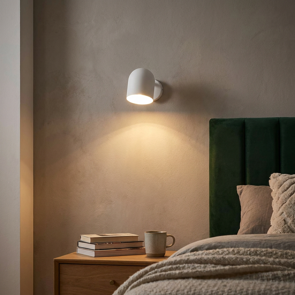 Applique murale Acier Blanc E27 | Azuro — vue principale