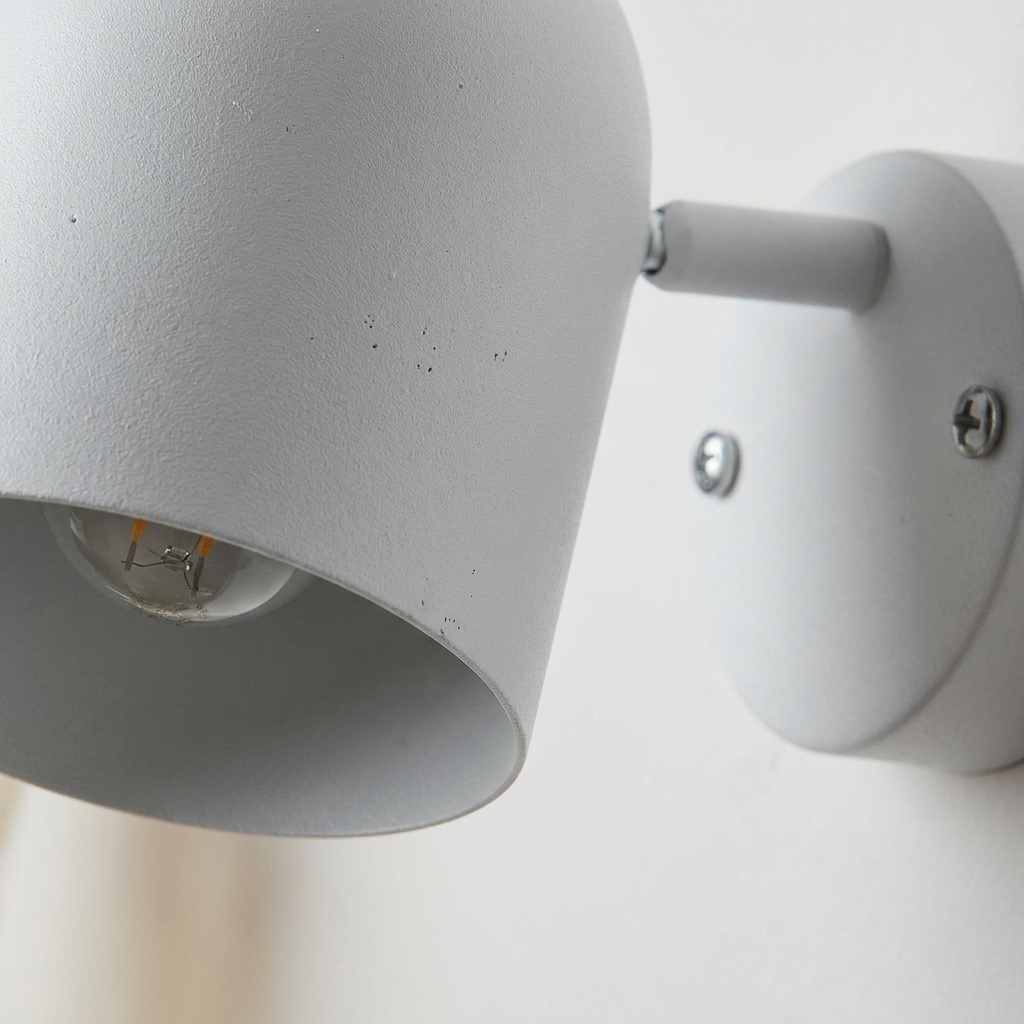Applique murale Acier Blanc E27 | Azuro — detail de la matiere