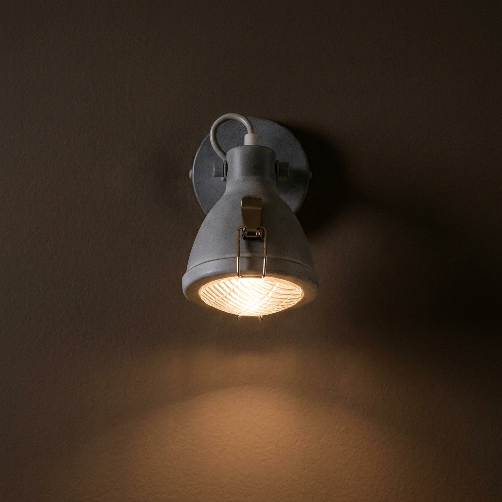 Applique murale Acier Gris E14 | Crodo — ambiance tamisee