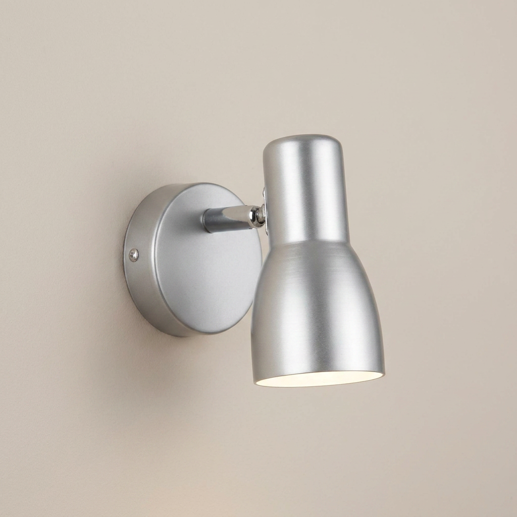 Applique murale Acier Gris et Argenté | Picardo — gros plan