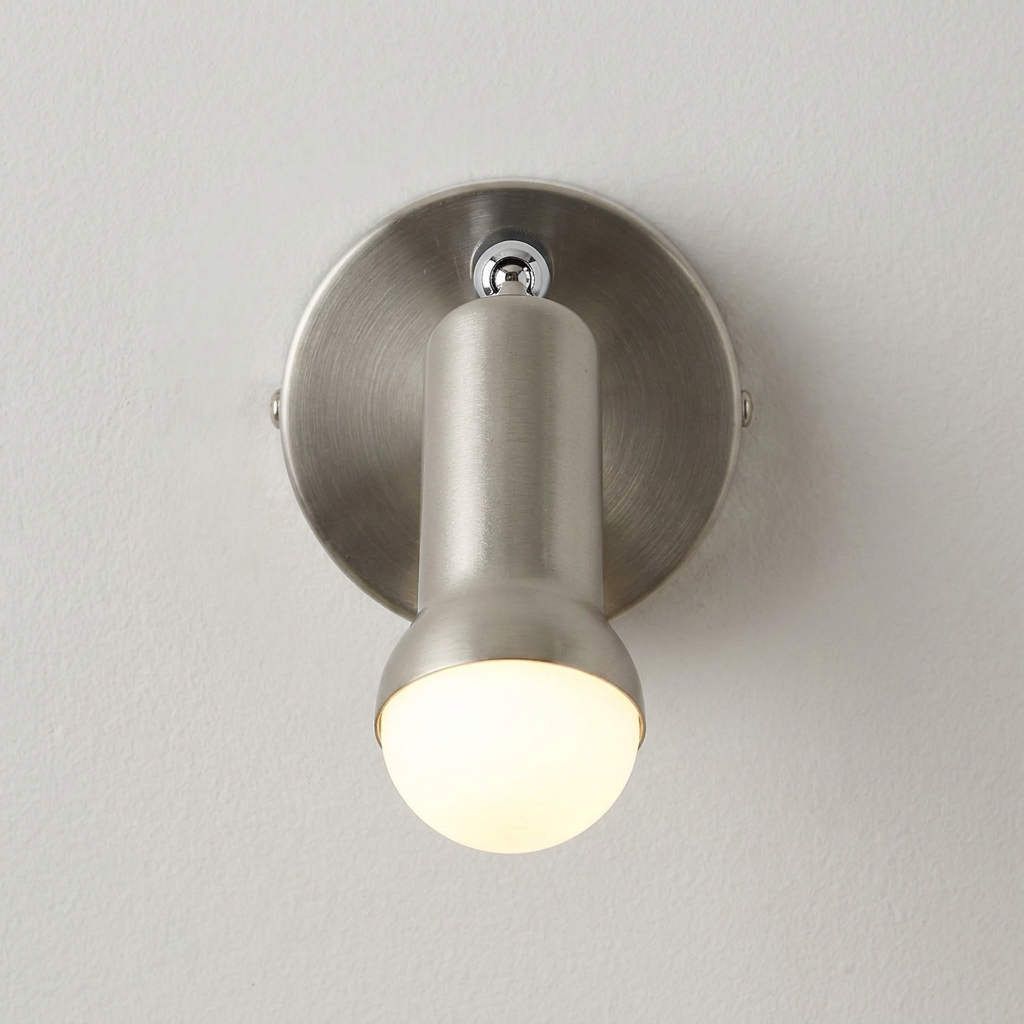 Applique murale Acier Satiné E14 | Arc — gros plan