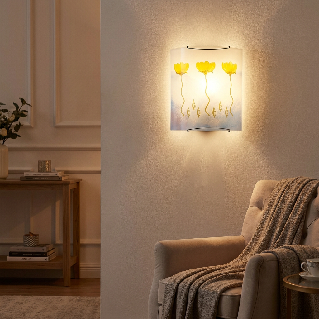Applique murale Acier Verre Multicolour | Anemon — vue principale