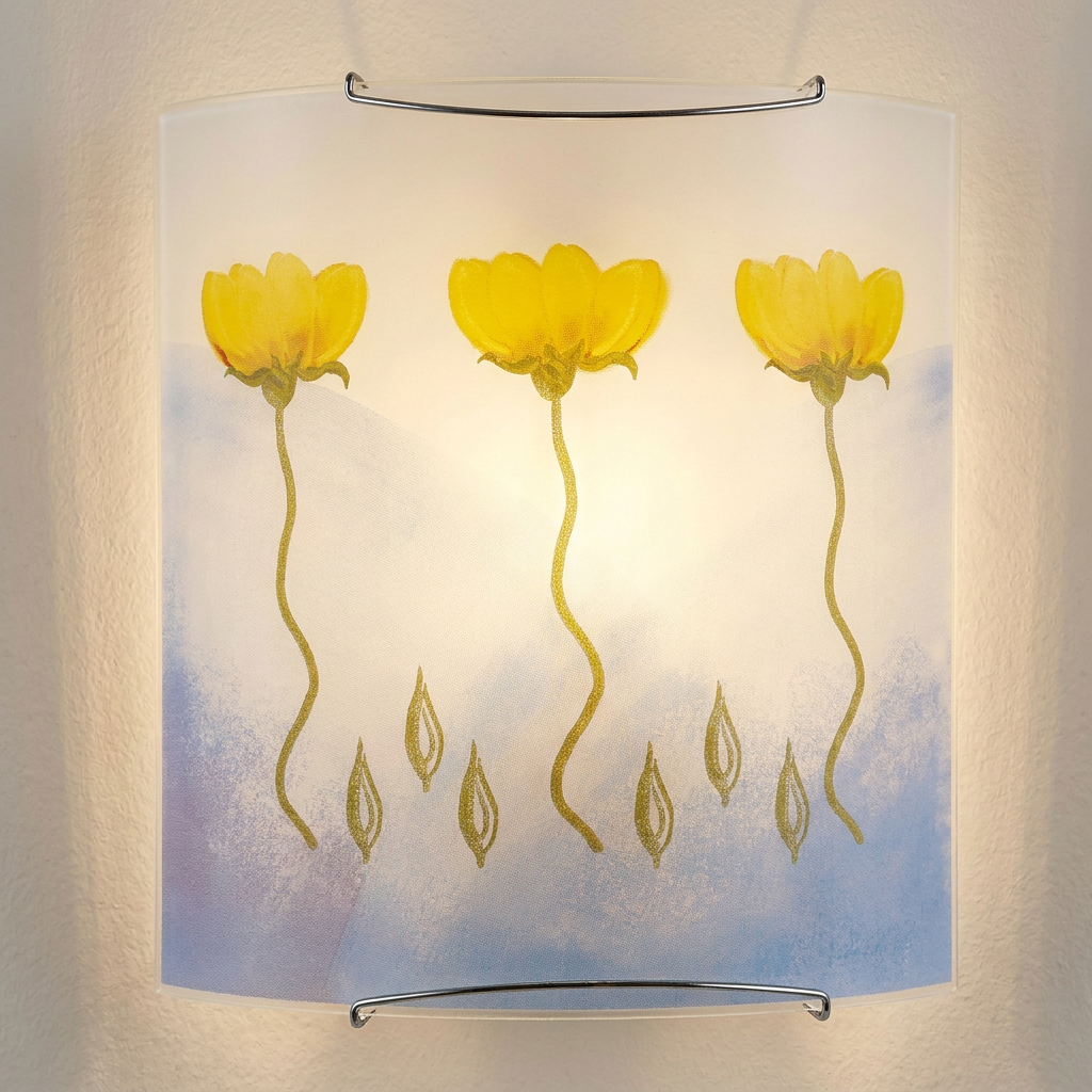 Applique murale Acier Verre Multicolour | Anemon — gros plan